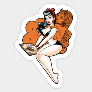 Spirit Board Pinup Sticker